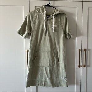 Roots Green Hooded Dress